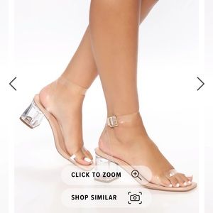 “Tipping the glass mid heels” from fashion nova - NEVER WORN!!!